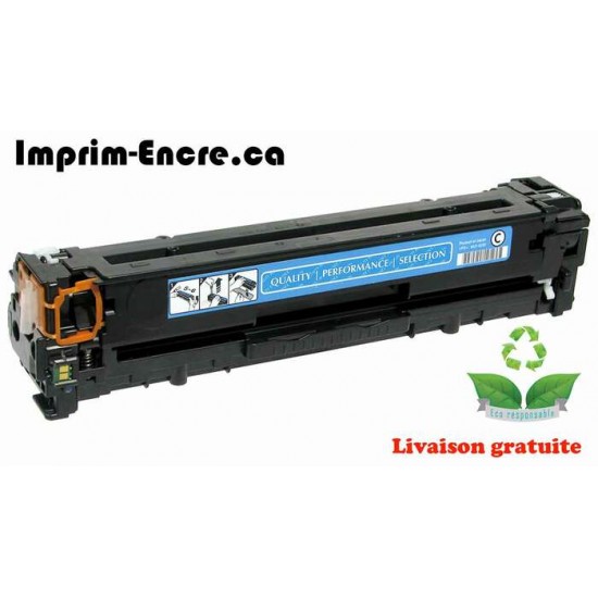 HP toner CB541A ( 125A ) cyan originale ( OEM ) remise à neuf de très haute qualité - 1,400 pages