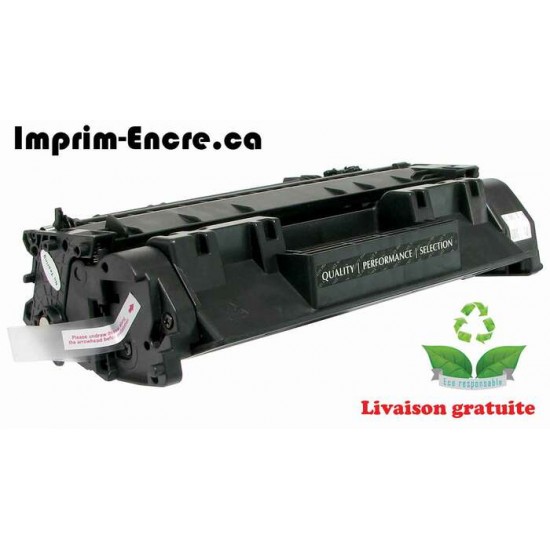 HP toner CE505A ( 05A ) noire originale ( OEM ) remise à neuf de très haute qualité - 2,300 pages