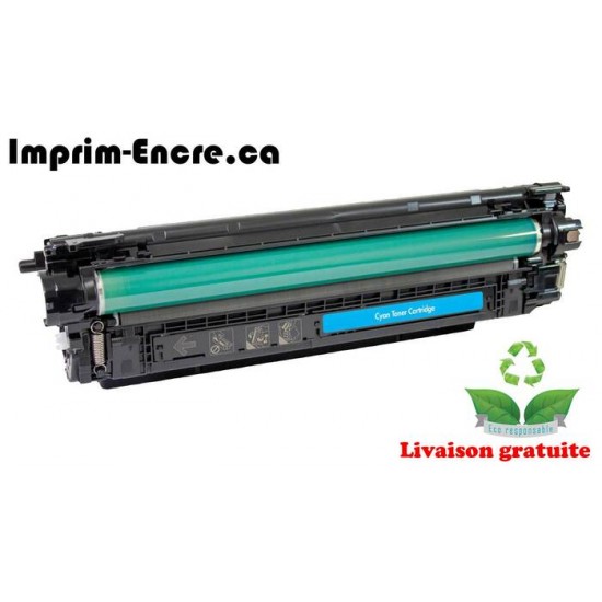 HP toner CF361A ( 508A ) cyan originale ( OEM ) remise à neuf de très haute qualité - 5,000 pages