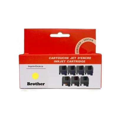 Encre  Brother LC20EY jaune compatible de très...