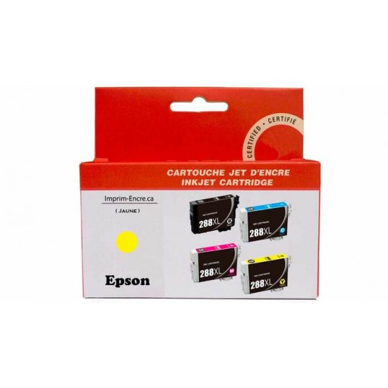 Encre Epson T288XL420 jaune compatible de très haute qualité - 450 pages