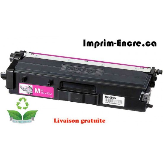 Brother toner TN-433M magenta originale ( OEM ) remise à neuf de très haute qualité - 4,000 pages