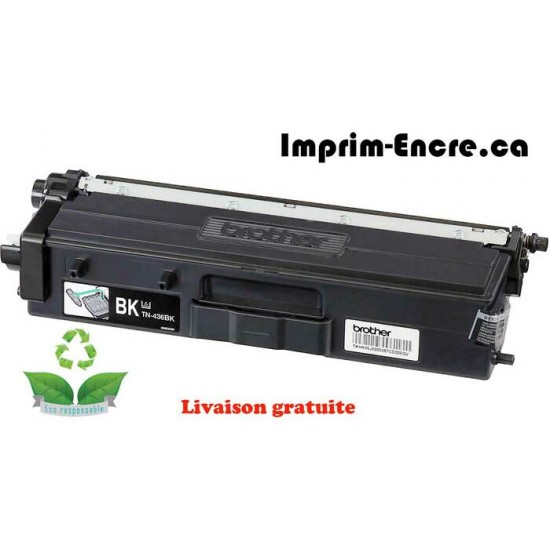 Brother toner TN-436BK noire originale ( OEM ) remise à neuf de très haute qualité - 6,500 pages