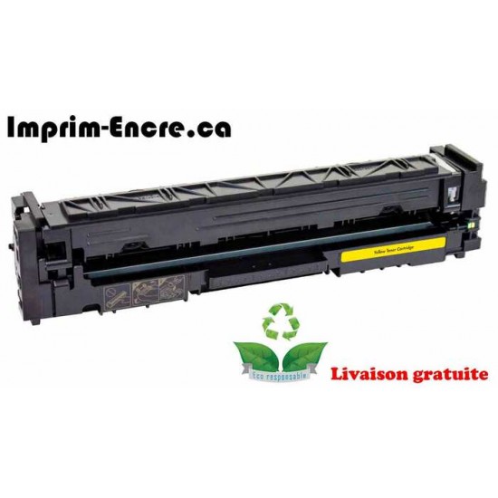 HP toner CF512A ( 204A ) jaune originale ( OEM ) remise à neuf de très haute qualité - 900 pages