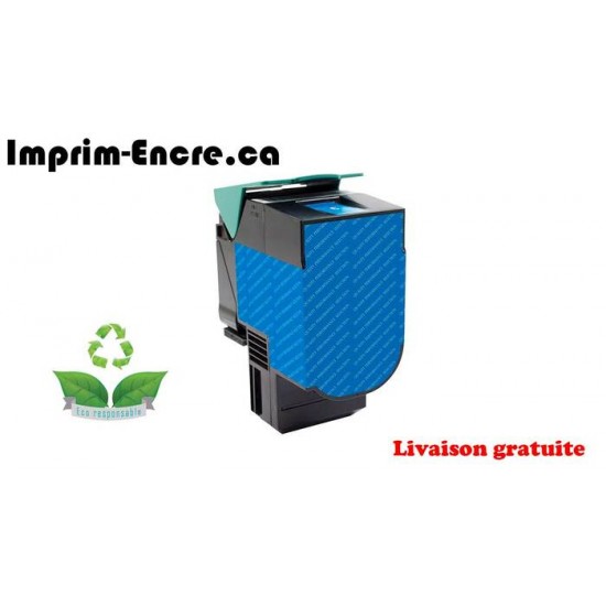 Lexmark toner 71B1HCO cyan remise à neuf de très...