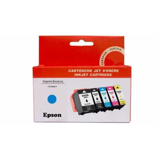 Encre Epson T302XL220 cyan compatible de très haute qualité - 650 pages