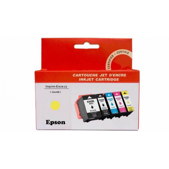 Encre Epson T302XL420 jaune compatible de très haute qualité - 650 pages