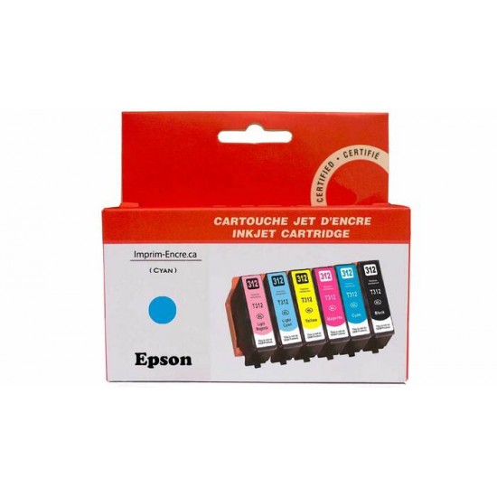 Encre Epson T312XL220 cyan compatible de très haute qualité - 830 pages