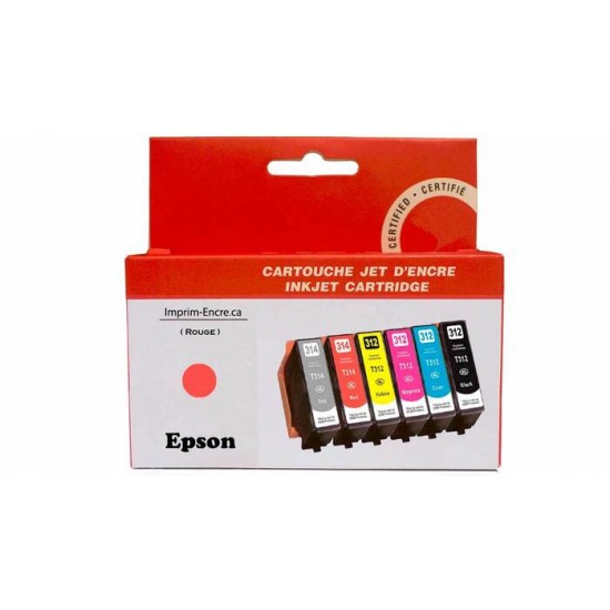 Encre Epson T314XL820 rouge compatible de très haute qualité - 830 pages