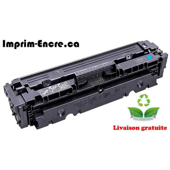 HP toner CF411X ( 411X ) cyan originale ( OEM ) remise à neuf de très haute qualité - 5,000 pages