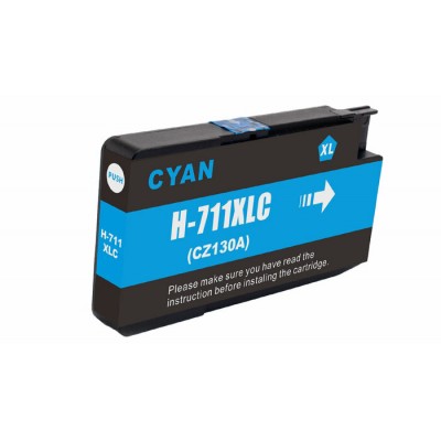 Encre HP ( 711 ) cyan compatible de très haute...