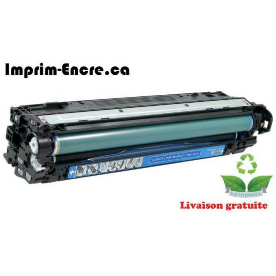 HP toner CE741A ( 307A ) cyan originale ( OEM ) remise à neuf de très haute qualité - 7,300 pages 