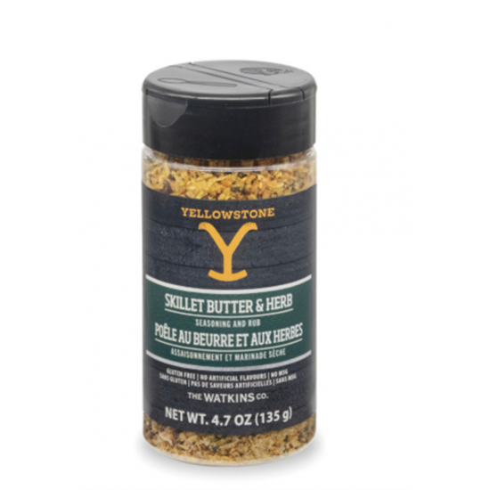 YELLOSTONE Assaisonnement Marinade Sèche Poêle au Beurre et Herbes  135g