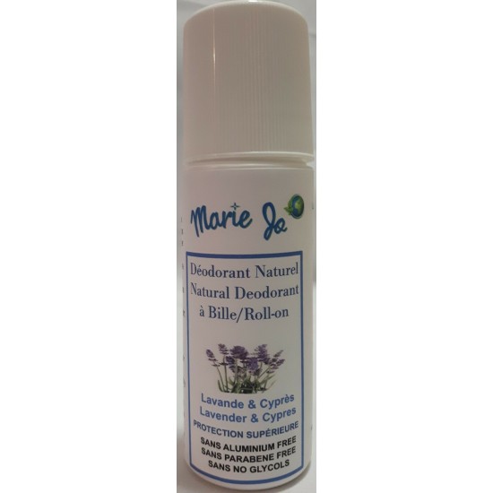 Déodorant Naturel Lavande & Cyprès à bille Marie Jo 90ML