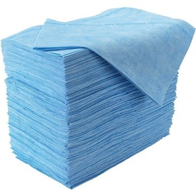 Linge chiffon Microban Bleu Chix 12"x 24" Bte 100