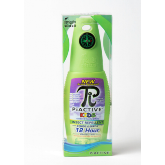 PiACTIVE Inscectifuge Sans Deet pour Enfants 12Hres 175ml