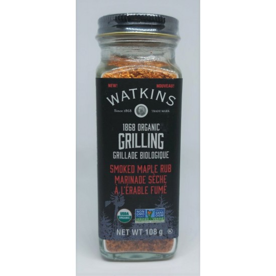 Grillade Biologique Marinade Sèche à L'Érable Fumé Watkins 108g