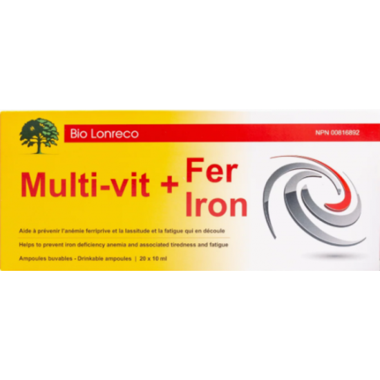 Multi-Vit+Fer 20 Ampoules x 10ml