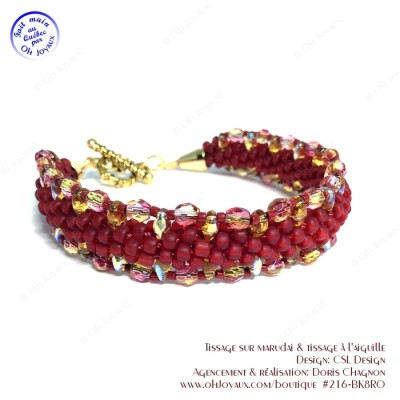 Bracelet Kumihimo Sur la route siam