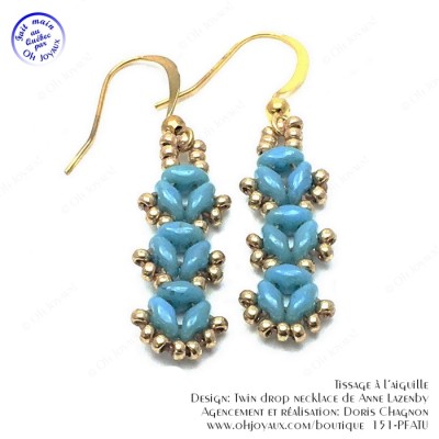 Boucles d'oreilles turquoises