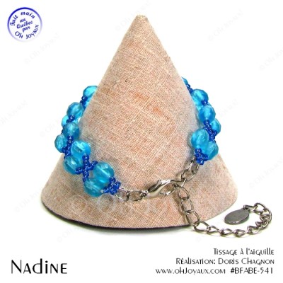 Bracelet Nadine en aquamarine