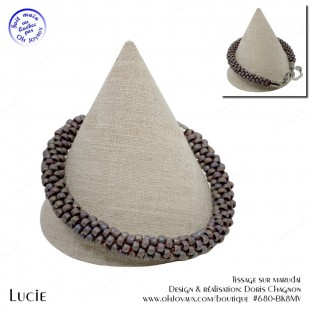 Bracelet Lucie en mauve
