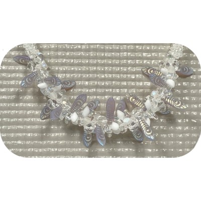 Collier Dorothée en de blanc (collier seul)