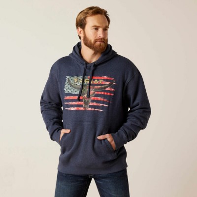 ARIAT - sweat à capuche American Steer 