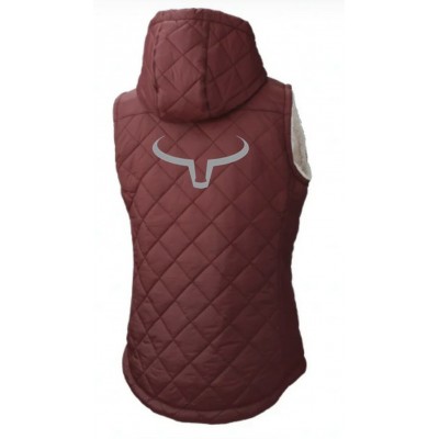 RANCH BRAND - Veste Matelassée à Doublure Sherpa Femme - Bordeaux