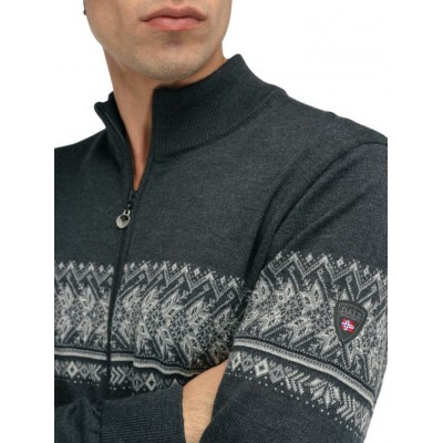 Dale of Norway - Chandail à fermeture éclair HOVDEN pour homme, charcoal