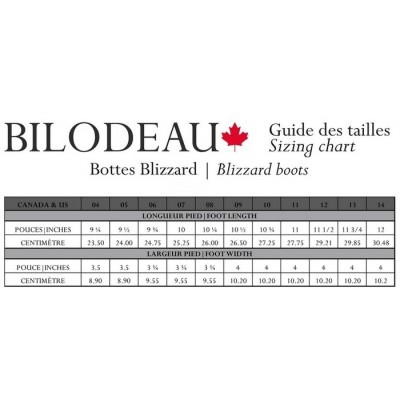 Bilodeau - Bottes BLIZZARD - Vache ivoire