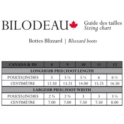 Bilodeau - Bottes BLIZZARD ENFANTS, loup marin naturel