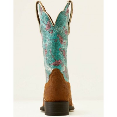 ARIAT - Bottes Round Up Flamingo