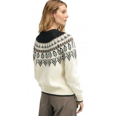 Dale of Norway - Pull en laine SULA pour femme, Grès café blanc cassé