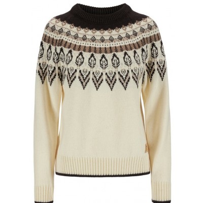 Dale of Norway - Pull en laine SULA pour femme, Grès café blanc cassé