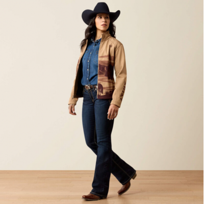 ARIAT - Veste Logo Softshell - Lone Ranger Print