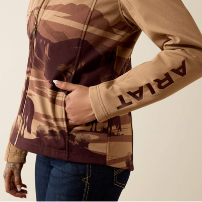 ARIAT - Veste Logo Softshell - Lone Ranger Print