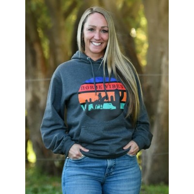HORSE VIBES - Hoodie Cowgirl