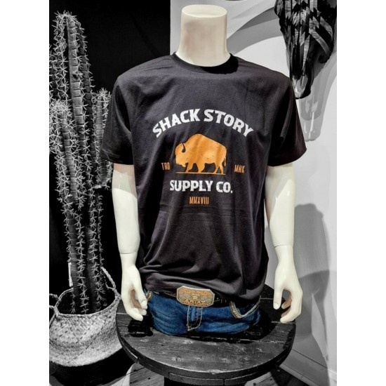 SHACK STORY - T-Shirt Buffalo noir