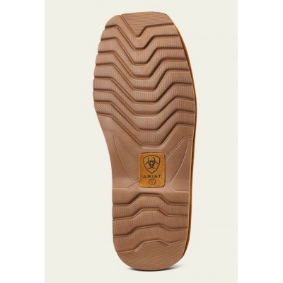  ARIAT - Pantoufles silversmith square toe - Chuestnut