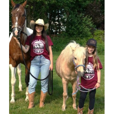 SHACK STORY - T-Shirt Southwestern, burgundy