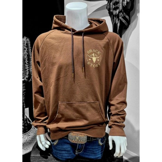 SHACK STORY - Hoodie Classic, brun