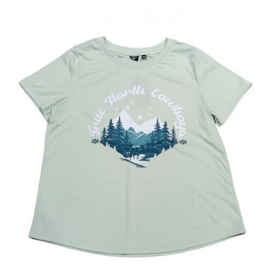 SHACK STORY - T-Shirt Free Horse, vert menthe