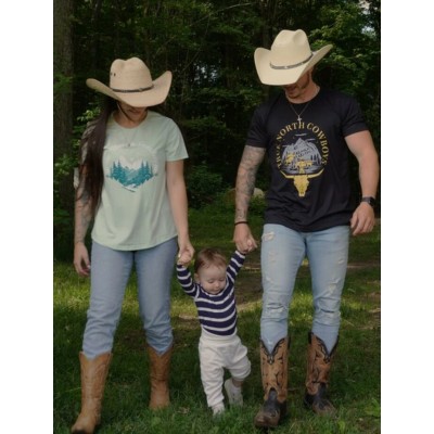 SHACK STORY - T-Shirt Free Horse, vert menthe