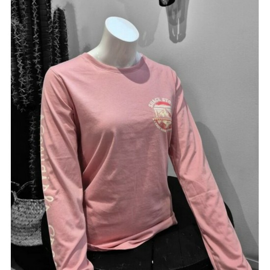 SHACK STORY - T-Shirt à manches longues Southwestern, vieux rose