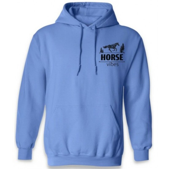 HORSE VIBES - Coton ouaté bleu pâle