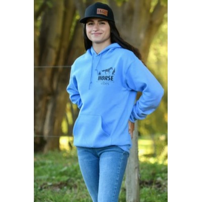 HORSE VIBES - Coton ouaté bleu pâle