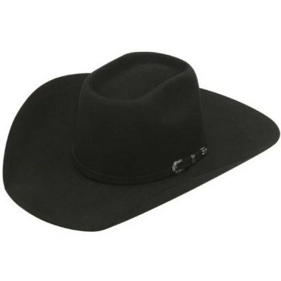 TWISTER - Chapeau 5X Noir en laine australienne...