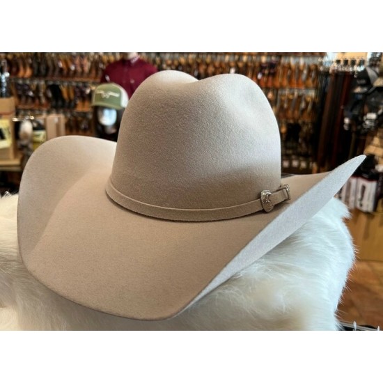 MODESTONE - Chapeau de cowboy en feutre de laine, silverbelly