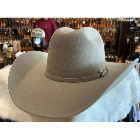 MODESTONE - Chapeau de cowboy en feutre de laine, kaki